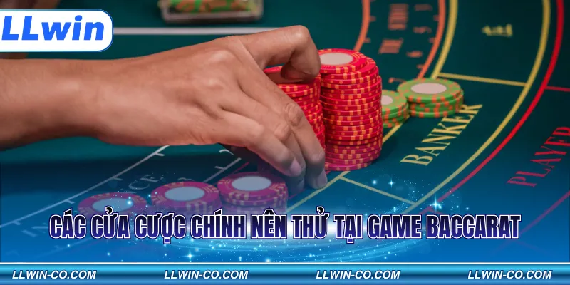 Các cửa cược chính nên thử tại game Baccarat