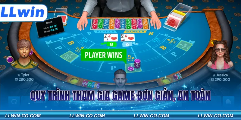 Baccarat LLWIN có lối đánh cực đơn giản