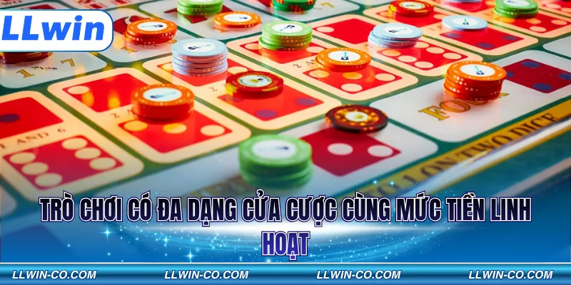 Trò chơi có đa dạng cửa cược cùng mức tiền linh hoạt